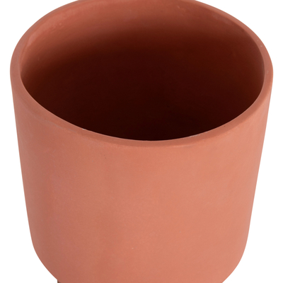 Set vazo dekorative TANTI HM4685, 3 copë, fiber cement, me bazë druri tik, shumëngjyrëshe