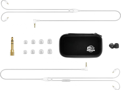 Слушалки in-ear MEE Audio MX3 PRO, triple driver, модуларен дизајн, црни