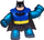 Figurë lodër Heroes of Goo Jit Zu DC Batman Stealth Armor, shtrihet 3 herë, blu e zezë