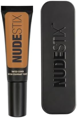 Fondatinë e lëngshme Nudestix Tinted Cover, mbulim i ndërtueshëm, efekt natyral, bezhë