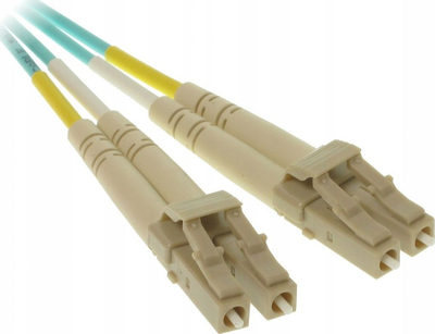 Kabllo optike RBLINE PC-2LC/2LC-MM-OM3-2, multimode OM3, 2m, jeshile