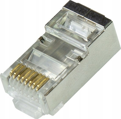 Konektor rrjeti LogiLink MP0070 RJ45 Cat.6A, 10 Gbps, ngjyrë argjendi