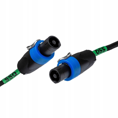 Kabllo audio SSQ SPEAKON5 SS 2052, me konektor Speakon, ngjyrë e zezë