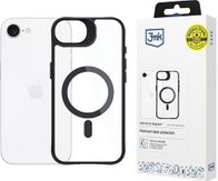 Mbulesë telefoni 3MK Satin Armor MagCase për iPhone SE 4, MagSafe, transparente e zezë