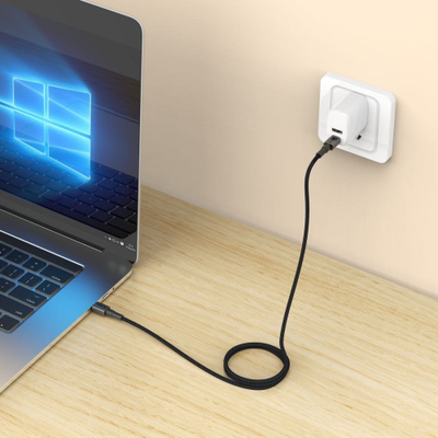 Kabllo USB-C Tech-Protect Ultraboost DNA, PD 100W 5A, 25cm, gri metal
