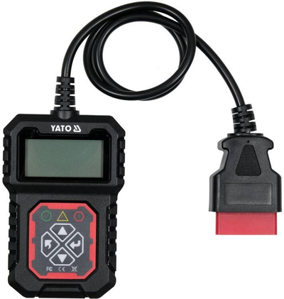 Дијагностички тестер OBD2 Yato YT-72978, LCD, за автомобили и товарни комбиња