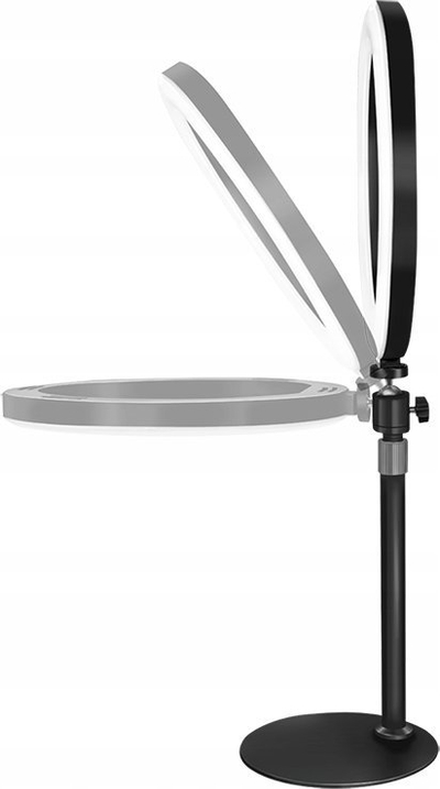Dritë unazore me tripod LogiLink AA0152, 10 W, 25 cm, me telekomandë Bluetooth, e zezë