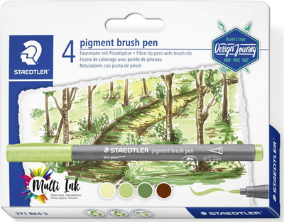 Set lapsash me ngjyra Staedtler Design Journey Forest Colors, 4 copë, shumëngjyrëshe