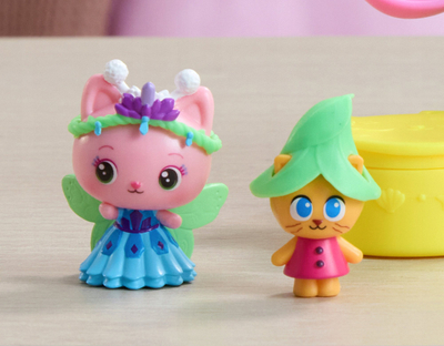 Set lodrash Spin Master Gabbys Dollhouse Queen Kitty Fairy dhe Kitty Gnome, 2 figura, me aksesorë, multikolor