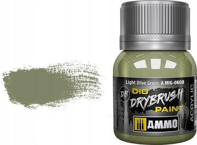 Bojë akrilike Mig Ammo 0608 Dio Drybrush, 40 ml, jeshile e çelët