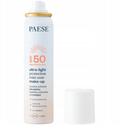 Sprej mbrojtës për fytyrë Paese Ultra-Light Protective Mist Over Make-up, SPF 50, 75 ml