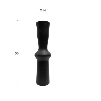 Dekor tavoline qeramike Scepter Φ14x50Hcm (HM4637.02), zezë