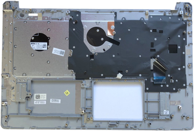 Tastierë laptopi Dell NMC13, layout anglisht US, me numpad, e zezë argjendtë