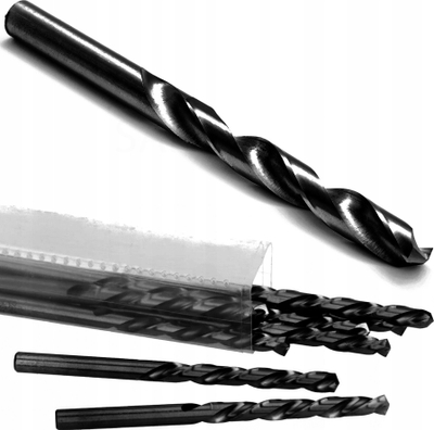 Set burgish metalike NWKA HSS, 4.5 mm, 10 copë, të zeza