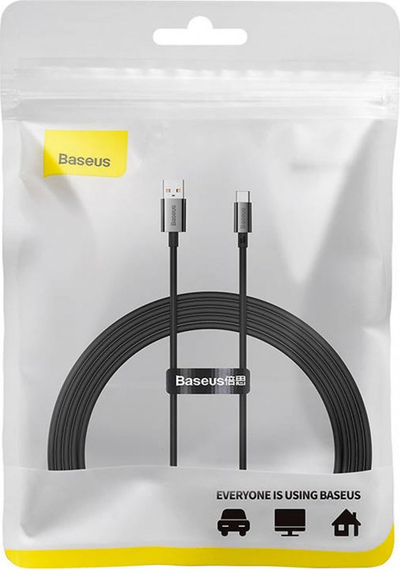 Kabllo USB Baseus Superior USB A në USB C, 2 m, 100 W, e zezë