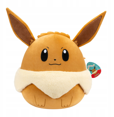 Lodër pelushi Squishmallows Pokémon Eevee, 14", ultrasoft, kafe