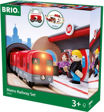 Set tren BRIO World Metro Railway, shumëngjyrësh