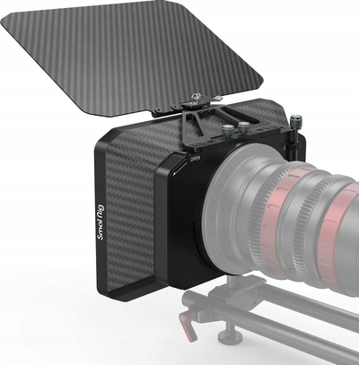 Matte box SmallRig Lightweight, për lente 67‑114mm, me flag, i zi