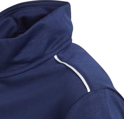 Bluzë trajnimi adidas Core 18 JR CV4139, climalite, mbyllje me 1/4 zinxhir, blu navy