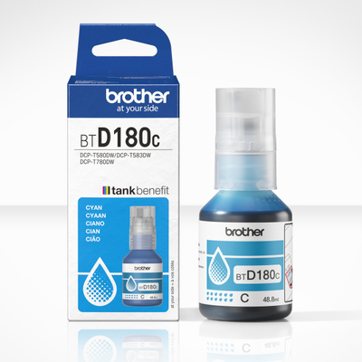 Boje printeri Brother BTD180C, cian, 48.8ml