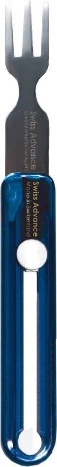 Pirun udhëtimi Swiss Advance Hippus F Fork, i palosshëm, çelik inox, transparent