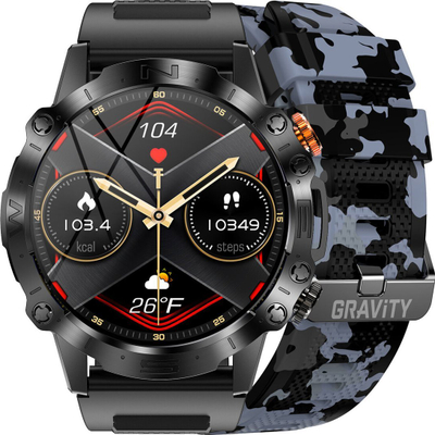 Smartwatch Gravity GT20-5, ekran 1.43\" AMOLED, Bluetooth, i zi