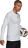 Bluzë termo adidas TechFit Warm M H23121, AEROREADY, me mëngë t’gjata, e bardhë