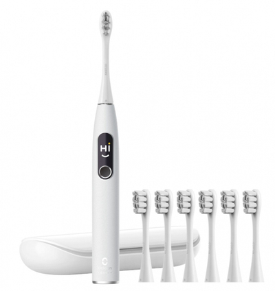 Set furçë dhëmbësh elektrike Oclean X Pro Elite, inteligjente, me koka rezervë, gri