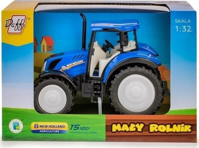 Lodër traktor Daff New Holland T5, model 1:32, blu