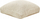 Puf dyshemeje JOARA Cotton, 70 x 70 x 15 cm, bezhë