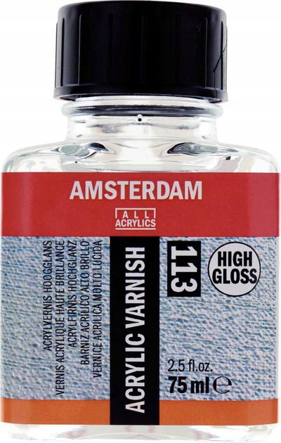 Llak akrilik Amsterdam 113 High Gloss, 75ml, transparent