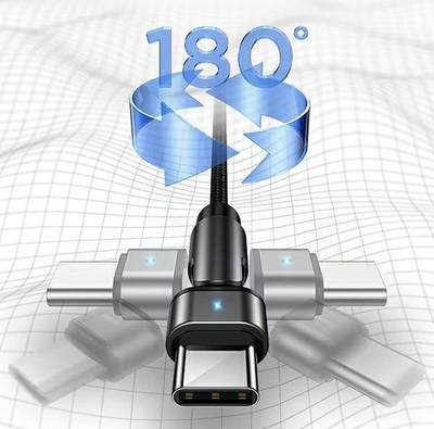 Kabllo USB Usams US-SJ477, USB A në USB C, 1 m, i zi