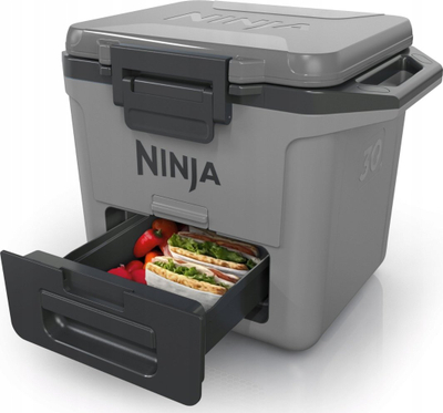 Frigorifer portativ Ninja FrostVault FB131EUGY, 28L, me sirtar Dry Zone, ngjyrë gri