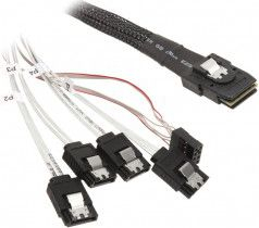 Кабел SilverStone SST-CPS03 Мини-SAS во SATA, 50cm