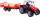 Lodër traktor Massey Ferguson 8740S, 10 cm, me rimorkio bale, i kuq