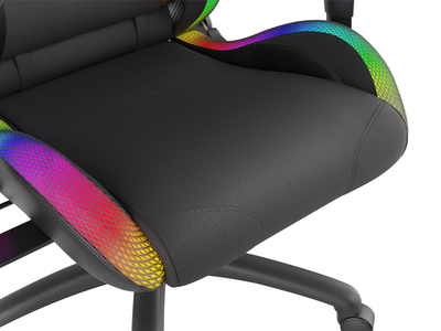 Karrige gaming Genesis Trit 500 RGB, ergonomike, me ndriçim RGB, e zezë