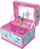 Kuti muzikore Pecoware Pulio Music Box Chest Butterflies 2, me pasqyrë, për bizhuteri, rozë blu