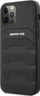 Mbulesë AMG AMHCP12LGSEBK për iPhone 12 Pro Max, hardcase lëkurë TPU, 6.7", e zezë