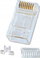 Konektor rrjeti Lindy RJ45, CAT6, paketim 10 copë, transparent
