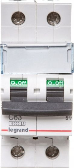 Ndërprerës automatik Legrand TX3 S302, 2P, 63A, 6kA
