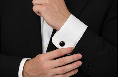 Troli Elegant Black Cufflinks