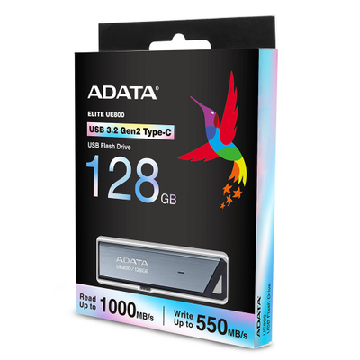 USB ADATA UE800, 128GB, USB 3.2 Gen2, Type C, gri