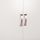 Dollap rrobash Carly HM384.05, 3 dyerë, 2 sirtarë, 150x55x180 cm, i bardhë