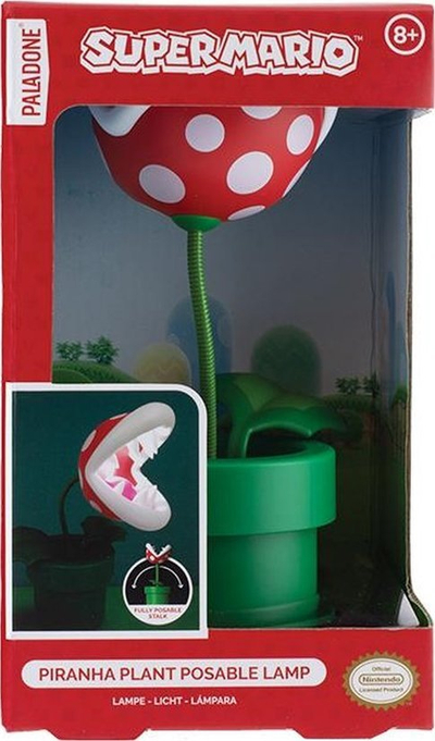 Декоративна ламба Paladone Super Mario Piranha Plant, USB, многубојна