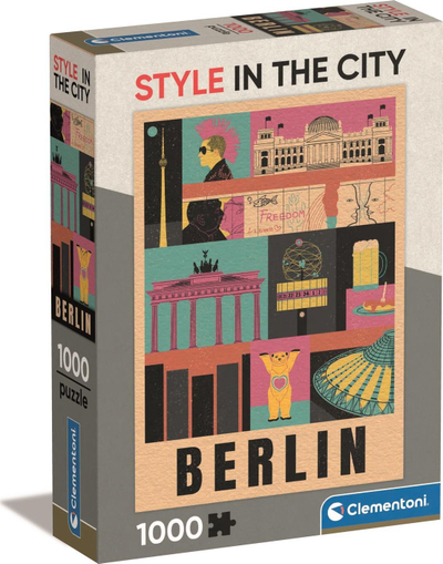 Puzzle Clementoni Style in the City Berlin, 1000 copa, për të rritur, shumëngjyrësh