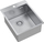 Lavaman kuzhine Quadron Steel Sink Russel 90, legen i vetëm, çelik inox, gri metalik