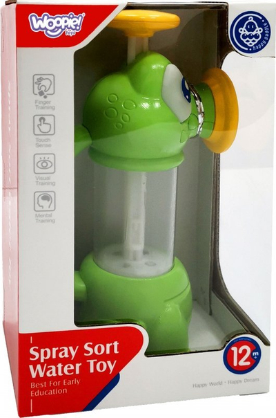 Lodër banjoje Woopie Spray Sort Water Toy, pompë uji, 12m+, jeshile