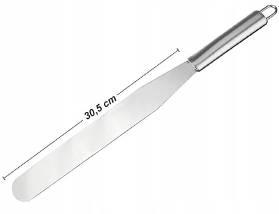 Lopatë kuzhine Roy BB3068, çelik inox, 42.4cm, argjendtë