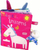 Libër i butë për kalamaj Leantoys Soft Book Unicorn, me figura me ngjyra, shumëngjyrësh