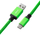 Kabllo spirale CableMod Classic, USB-C/USB-A, 1.5m, e gjelbër